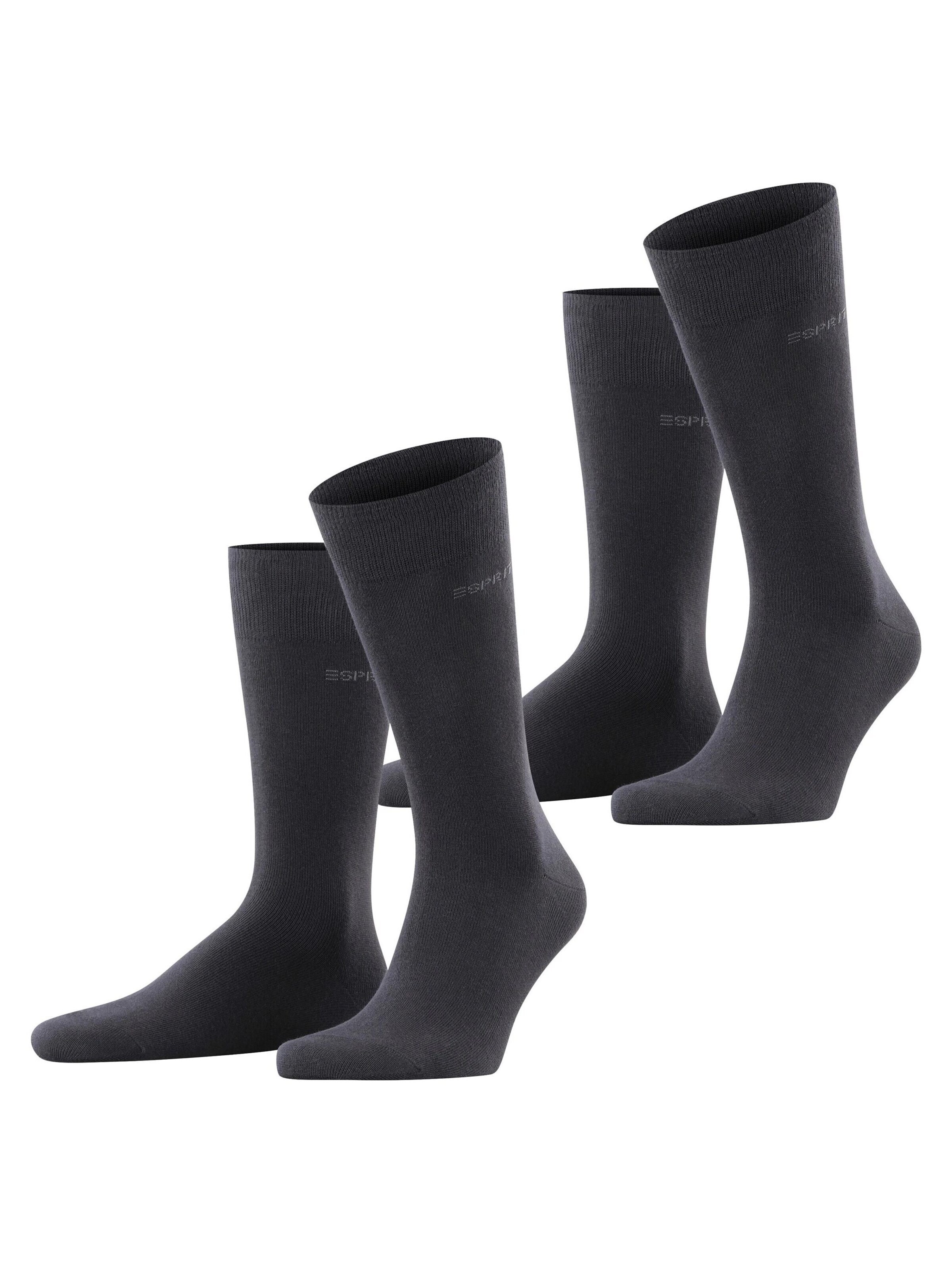 ESPRIT Socken 'Basic Uni 2-Pack'‌ in Schwarz: Vorderseite