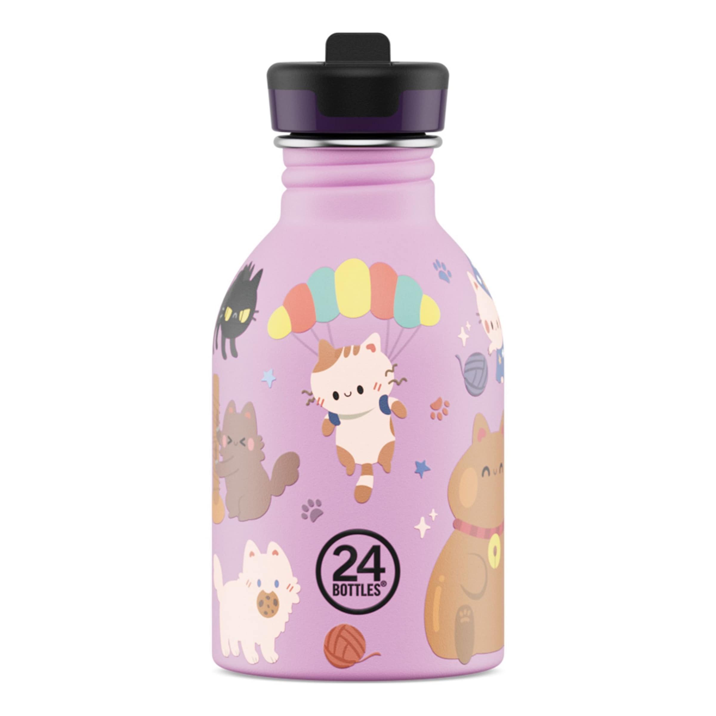 24Bottles Drinking Bottle 'Kids Urban' in Purple: front