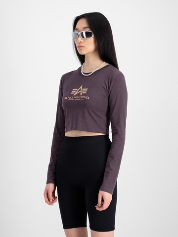 ALPHA INDUSTRIES Koszulka w kolorze fioletowy: przód