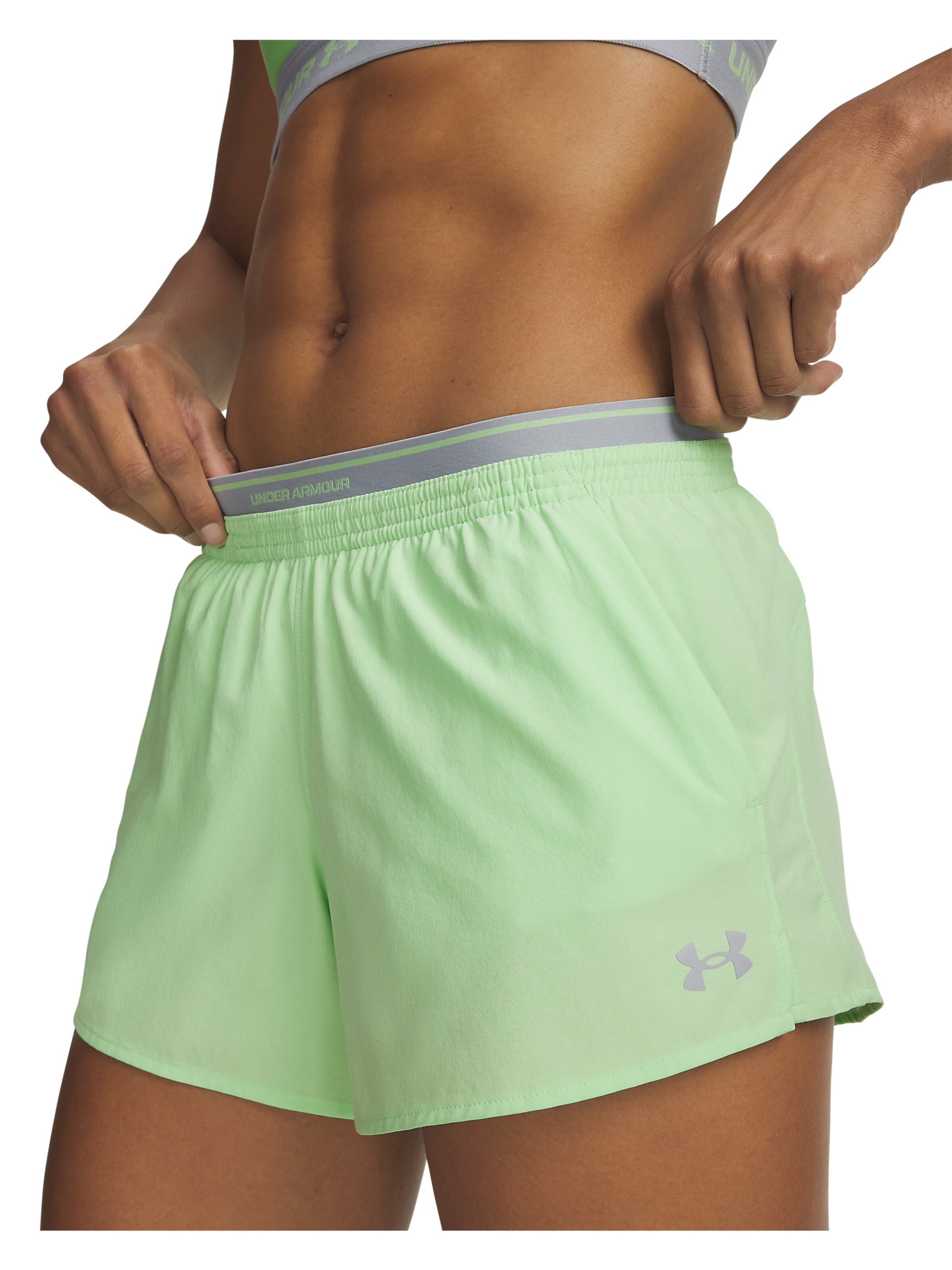 UNDER ARMOUR Regular Sportbroek ' UA Vanish' in Groen