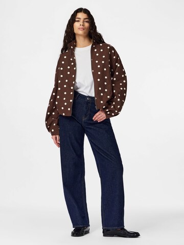 PIECES Between-Season Jacket 'PCElisabeth' in Brown