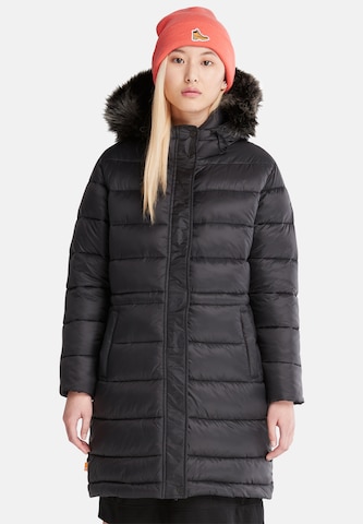 TIMBERLAND Zimní kabát – černá: přední strana