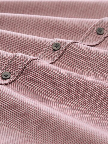 TOM TAILOR Comfort fit Button Up Shirt in Red