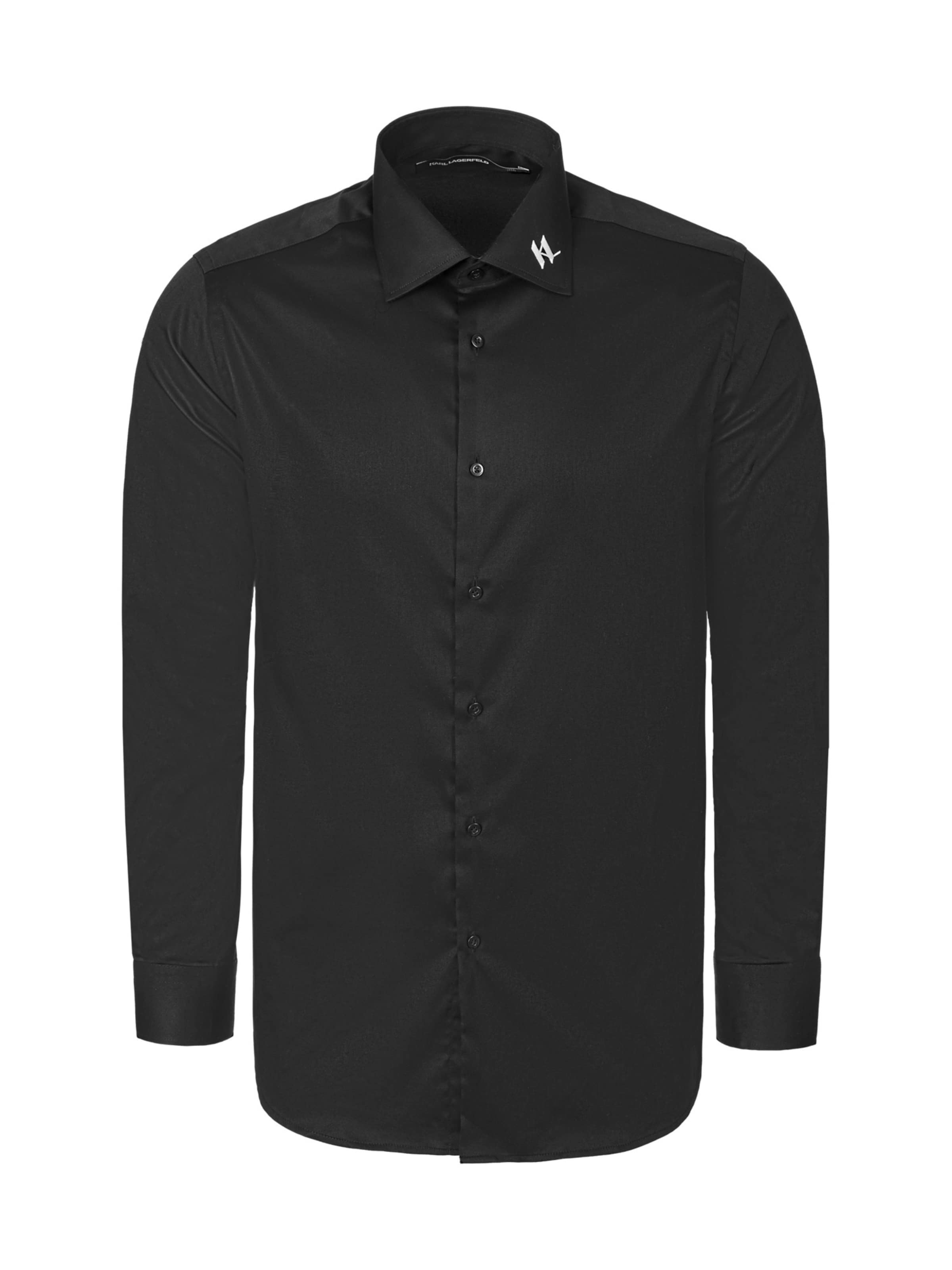 Karl Lagerfeld - Regular Fit Camisa '605041' em preto: frente