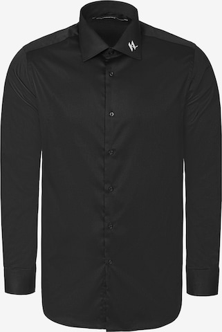 Karl Lagerfeld - Regular Fit Camisa '605041' em preto: frente