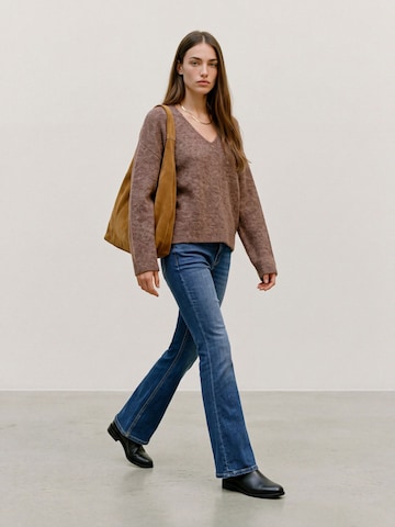 VERO MODA Sveter 'VMBERRY' - Hnedá