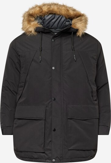Jack & Jones Plus Parka 'Super' in schwarz, Produktansicht