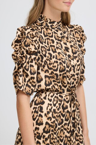 ICHI Kleid in Braun