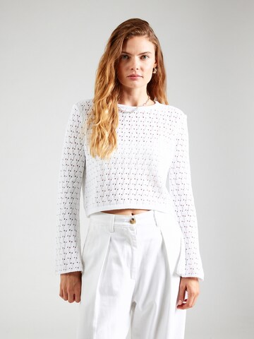 ABOUT YOU Sweter 'Lilou' w kolorze biały: przód