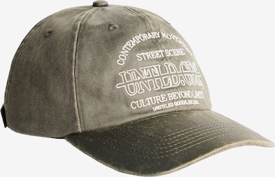 Bershka Lippalakki värissä tummanharmaa / valkoinen, Tuotenäkymä