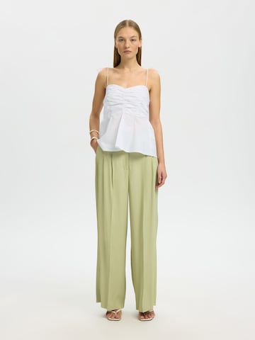 SELECTED Top in Weiß
