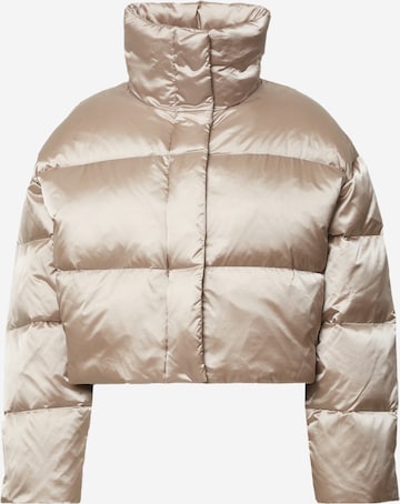 Calvin Klein Zimní bunda – šedá: přední strana