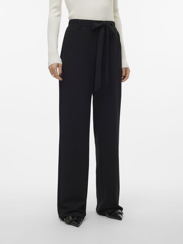 VERO MODA Wide Leg Bukser i sort: forside