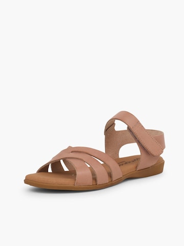 Sandalo di Pisamonas in beige: frontale