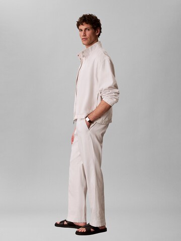 Calvin Klein Regular Trousers in Beige