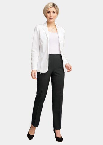 Goldner Regular Trousers with creases in Black