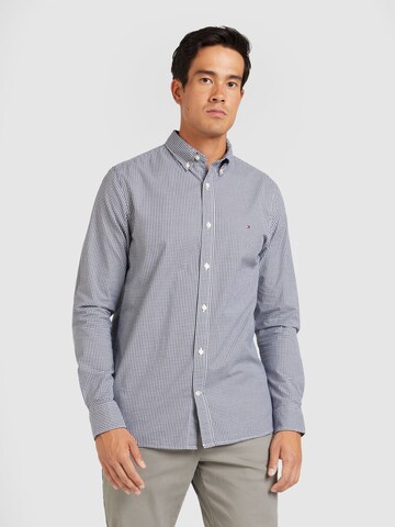 TOMMY HILFIGER Slim fit Button Up Shirt in Blue: front