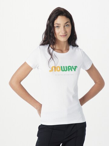 EINSTEIN & NEWTON Shirts 'No Way' i hvid: forside