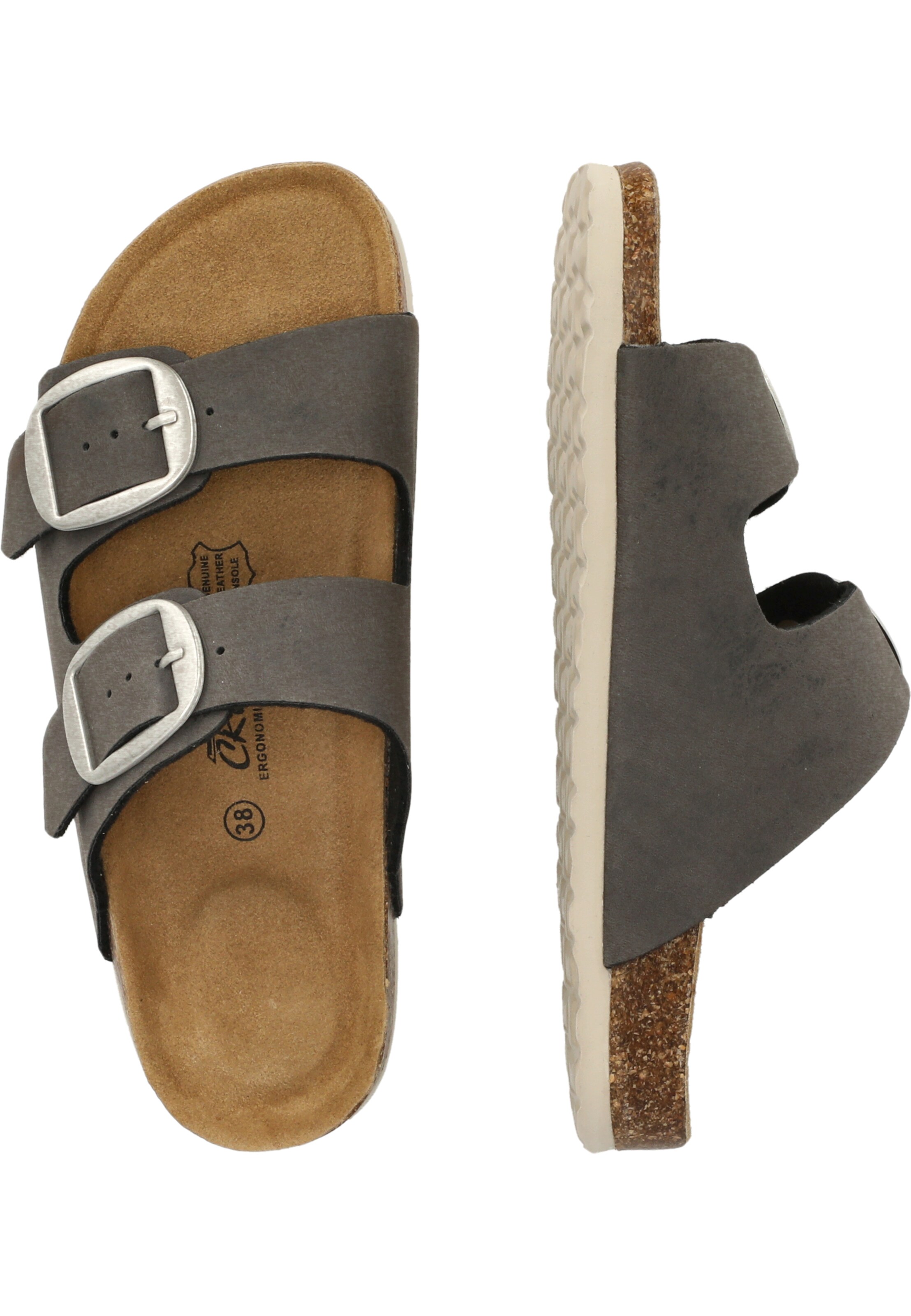 Cruz Mules 'Bundao' in Grey