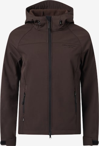 Veste outdoor 'Stryn' SWEDEMOUNT en marron : devant