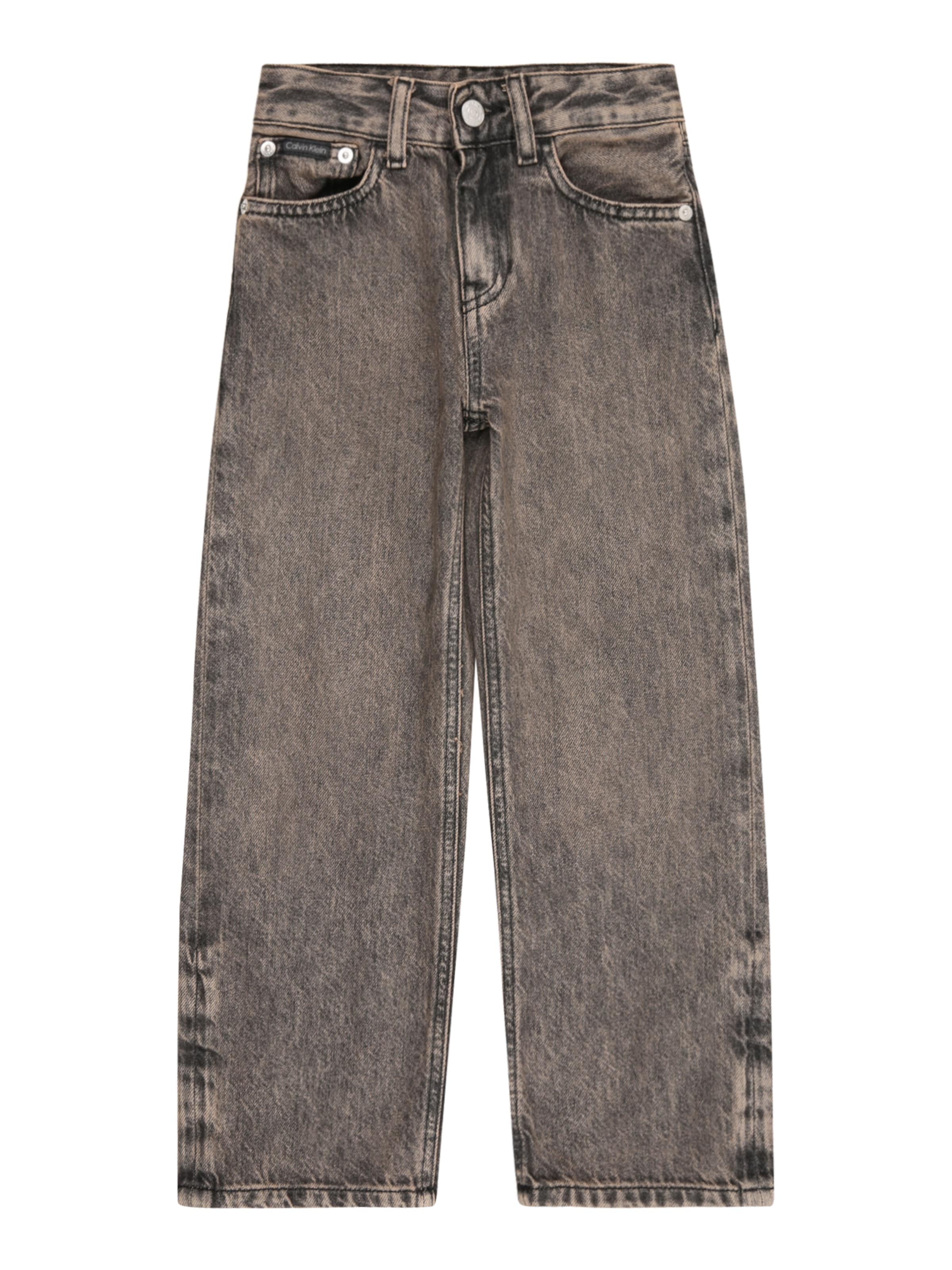 Calvin Klein Jeans Bő szár Farmer - szürke: elől