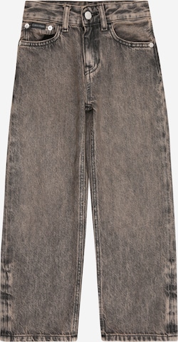 pilka Calvin Klein Jeans Plačios klešnės Džinsai: priekis