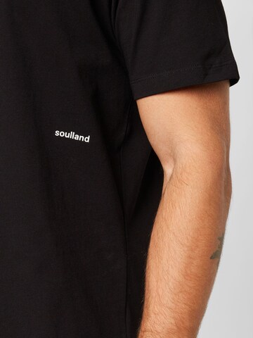 Soulland T-Shirt 'Coffey' in Schwarz