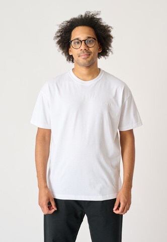 Cleptomanicx T-Shirt 'Ligull Oversize' in Weiß: Vorderseite