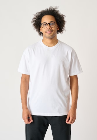 Cleptomanicx Shirt 'Ligull Oversize' in White: front