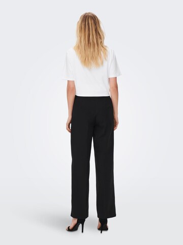 ONLY Wide leg Pleat-front trousers 'Wendy' in Black