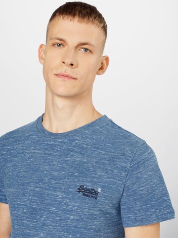 Superdry Tapered T-shirt i blå