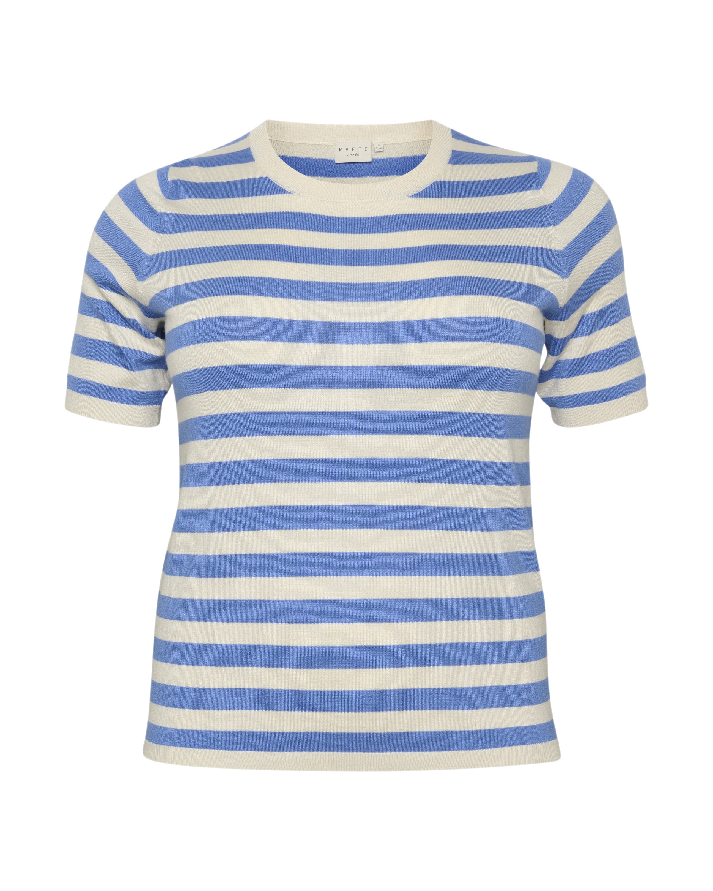 KAFFE CURVE Trui 'Malia' in Beige: voorkant