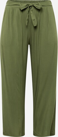 Wide Leg Pantalon 'Cira' Z-One en vert : devant