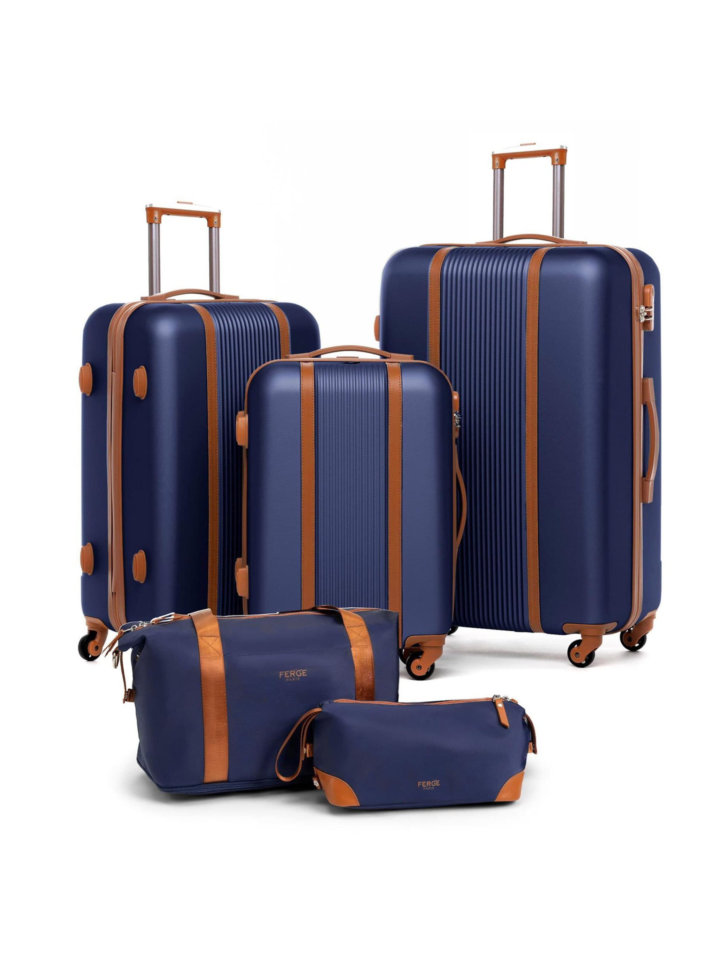 FERGÉ Kofferset '5 teilig Hartschale MILANO'‌‌‌‌‌‌‌ in Blau: Vorderseite