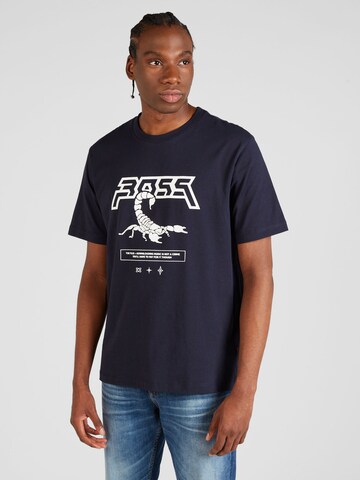 T-Shirt 'Scorpion' BOSS en bleu : devant