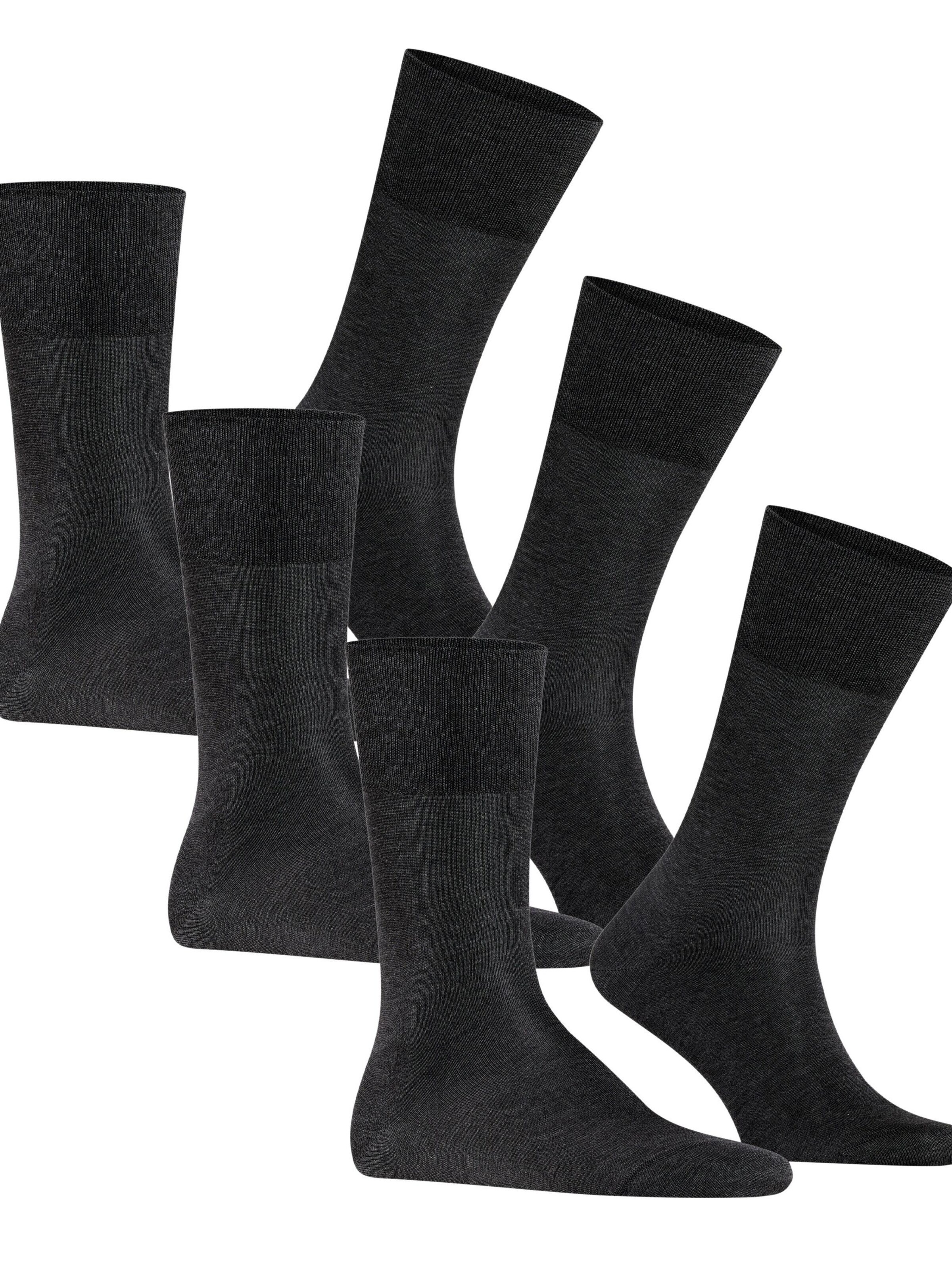 FALKE Socks 'Tiago 3-Pack' in Grey: front