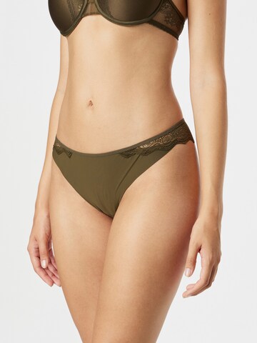 PASSIONATA Thong 'GEORGIA' in Green: front