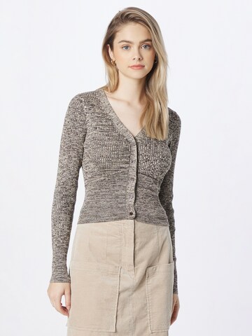 Neo Noir Cardigan 'Selin' i brun: forside