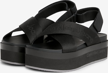 Calvin Klein Jeans Sandale in Schwarz