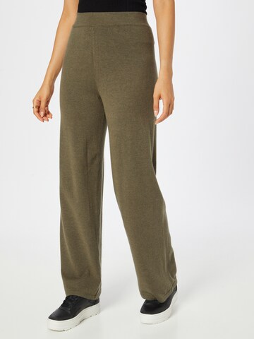 ONLY Wide leg Trousers 'COZY' in Green: front