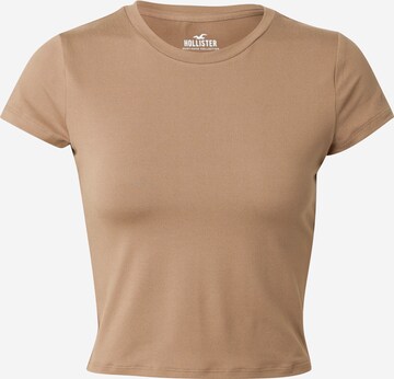 T-shirt HOLLISTER en beige : devant