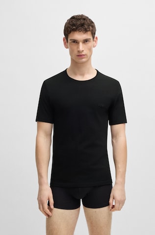 BOSS Regular Fit T-Shirt in Schwarz: Vorderseite