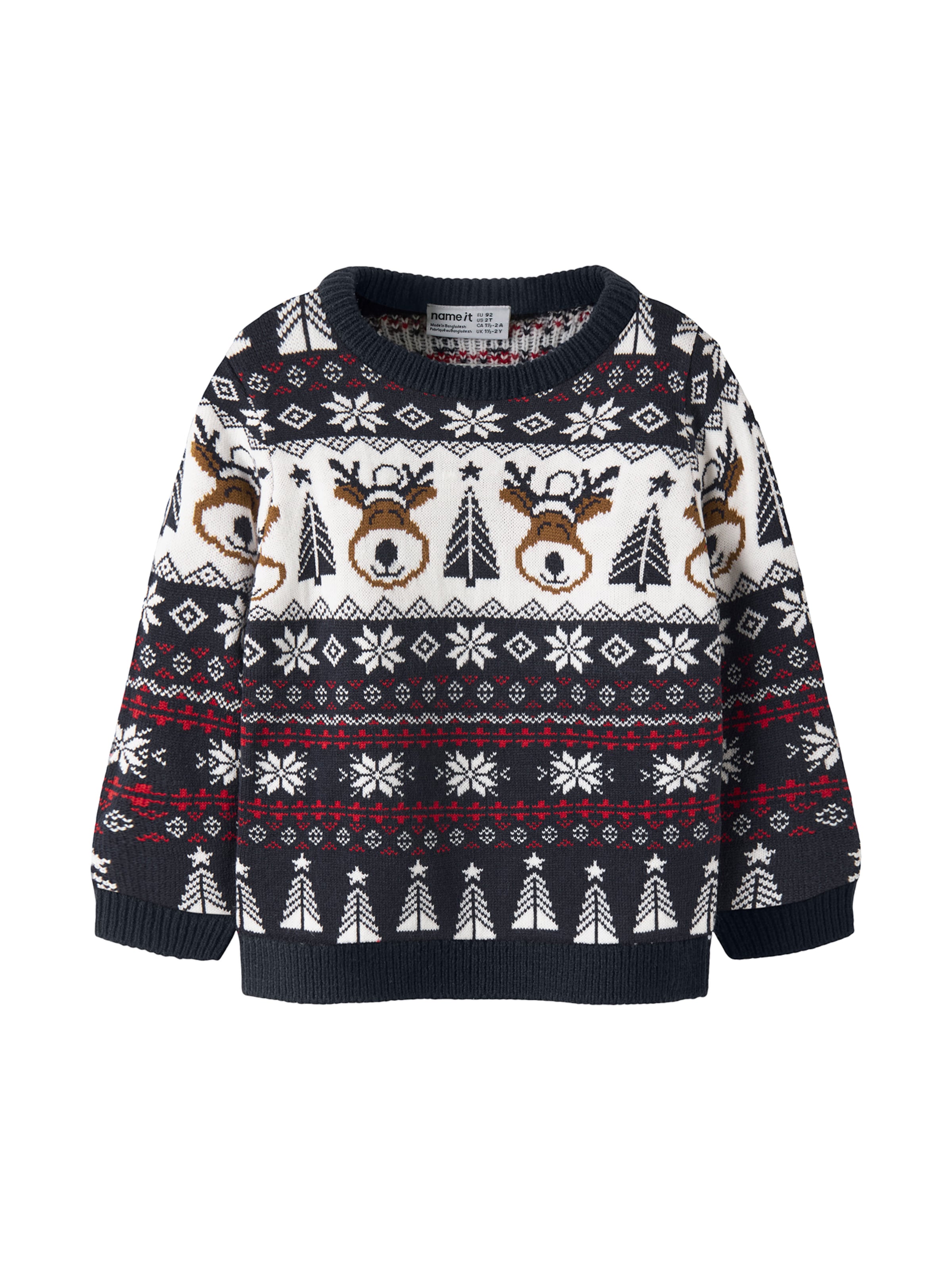 NAME IT - Jersey 'NMNRISMAS' en azul: frente