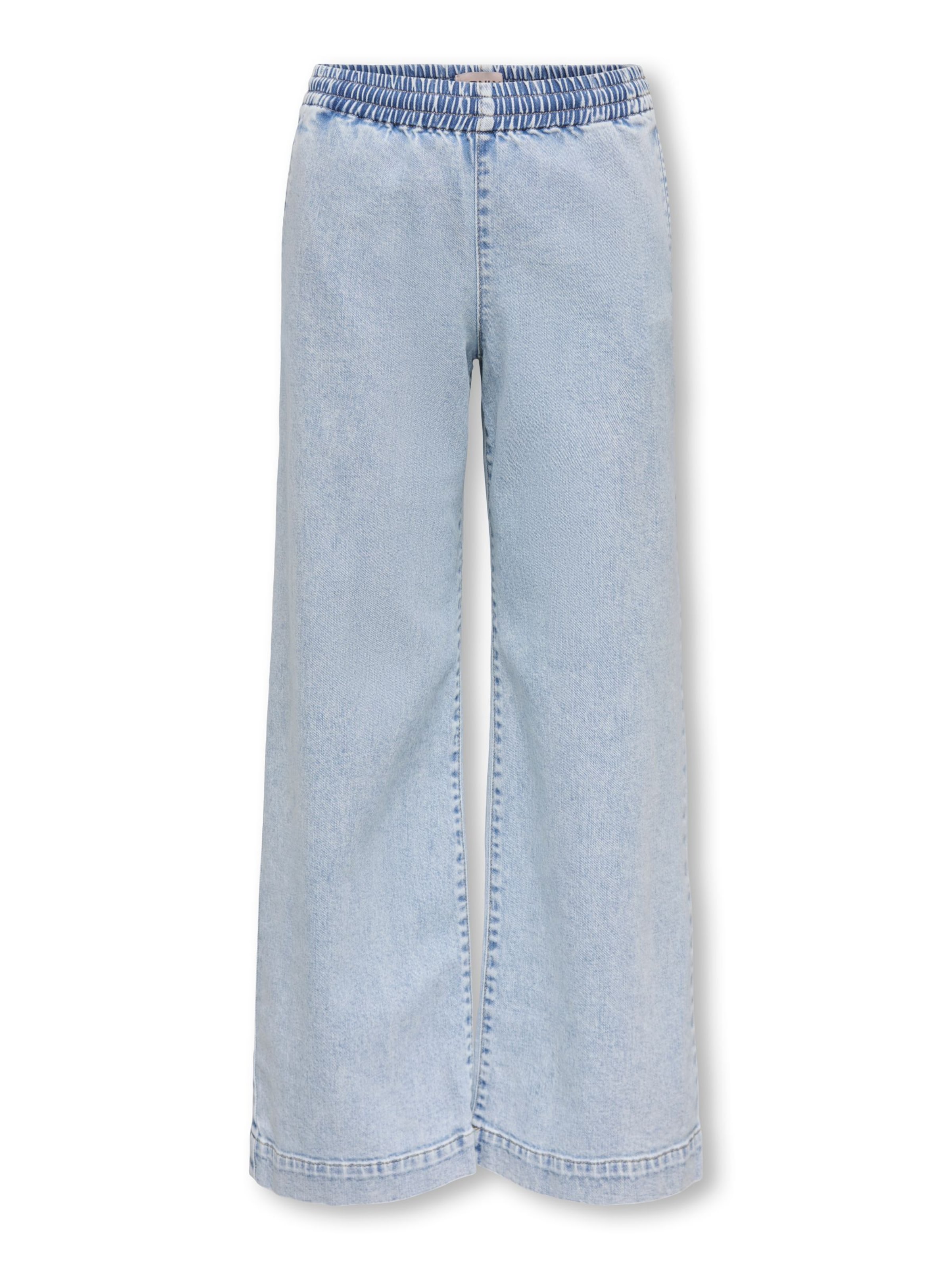 ONLY GIRLS Wide leg Jeans 'KOGDEIA' in Blauw: voorkant