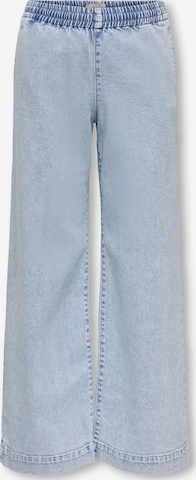 ONLY GIRLS Wide leg Jeans 'KOGDEIA' in Blauw: voorkant