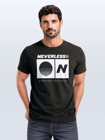 Neverless Shirt 'Sunset Sport Logo' in Grey