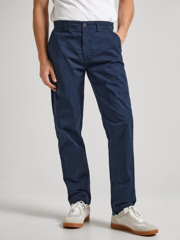 Pepe Jeans Regular Chino in Blauw: voorkant