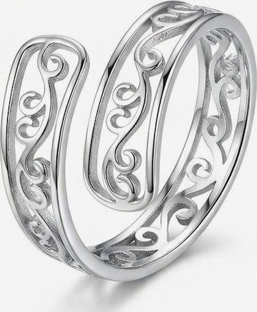 Nemomatheo Ring 'Arabesque – Offener Ring mit Rankenmuster' in Silver: front