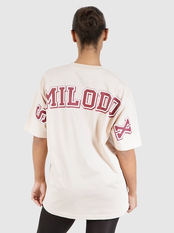 Smilodox T-Shirt 'Brail' in Beige
