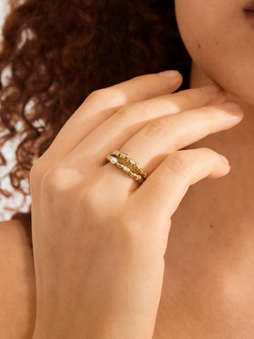Bague 'Shift' Pilgrim en or : devant